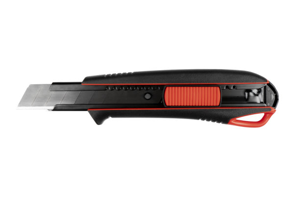 施工刀孤立在白色背景上。切刀刀结构黑色和红色孤立在白色背景上。办公室刀片图片下载