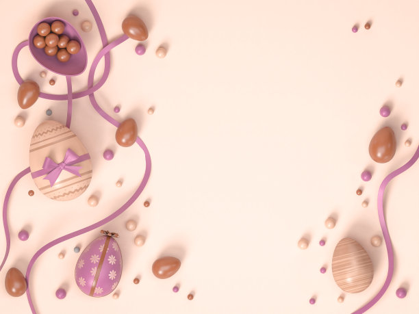 3 d演示。复活节贺卡快乐。图片下载