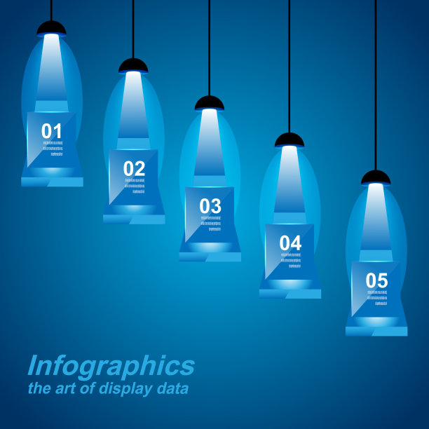 信息图表设计模板。想法显示信息，排名和统计。图片下载
