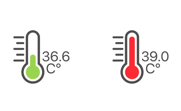温度计矢量图标图片下载