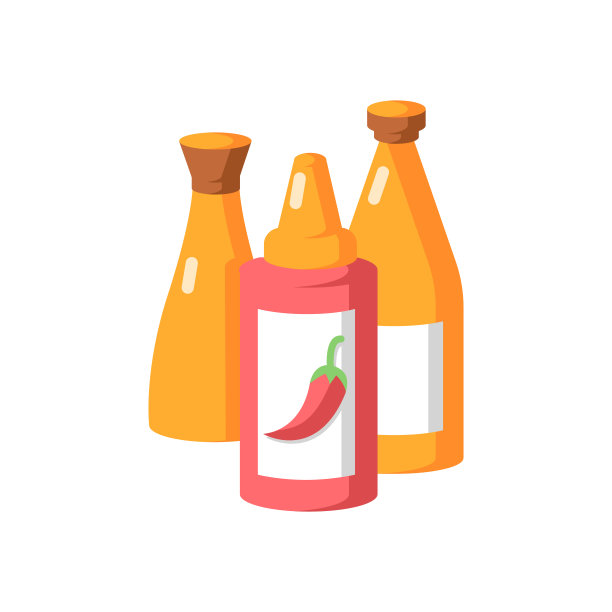 酱汁矢量平色图标图片下载