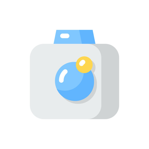 相机应用矢量平面颜色图标图片下载