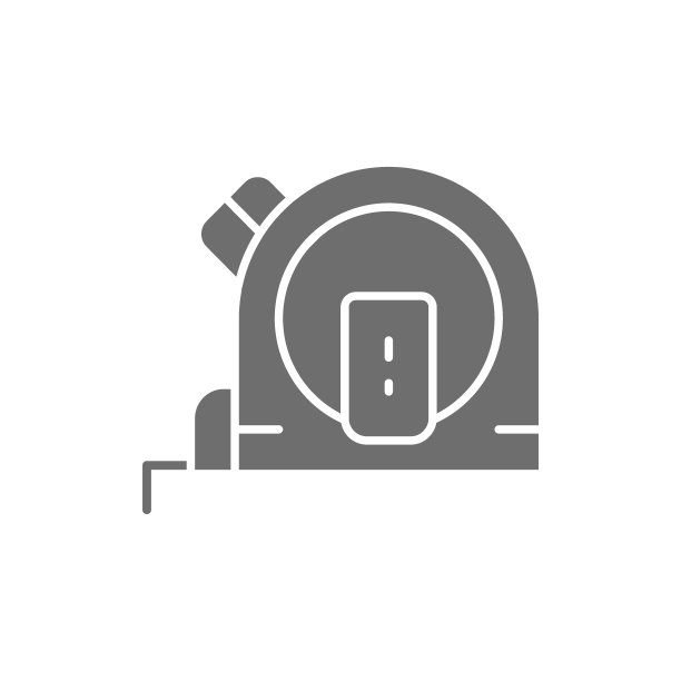 卷尺，量具，标尺灰色图标。图片下载