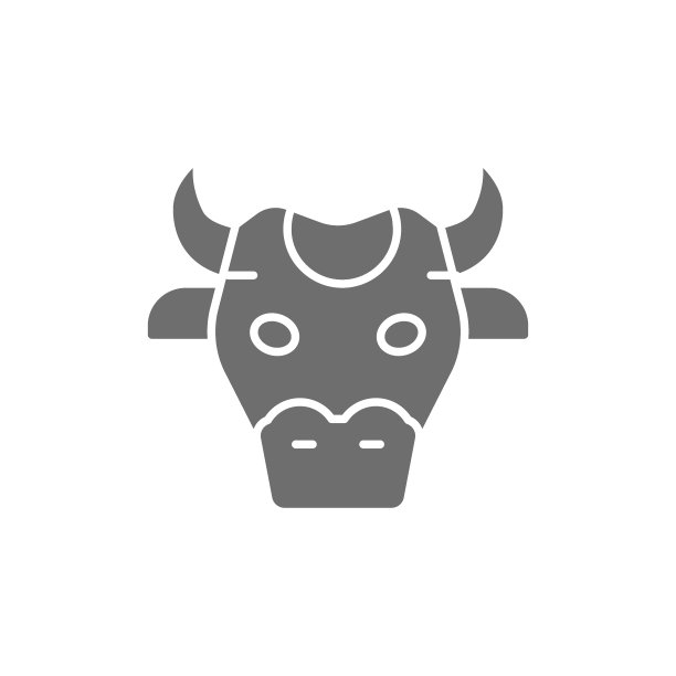 牛头，印度灰色象征的神圣动物。图片下载