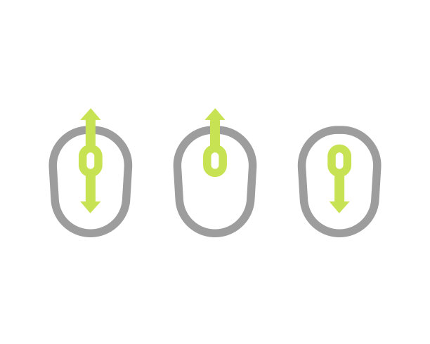 用鼠标向上和向下滚动图标图片下载