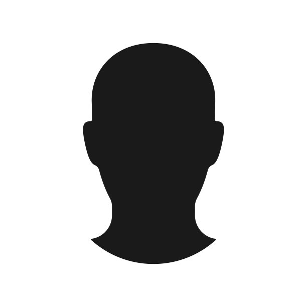 人头形状矢量图标。人的侧面剪影标志。匿名脸用户符号。《阿凡达》肖像的标志。剪贴画插图。图片下载