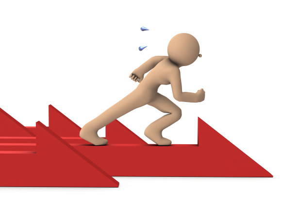 一个代表时代先驱者的概念。白色背景，3D渲染。图片下载