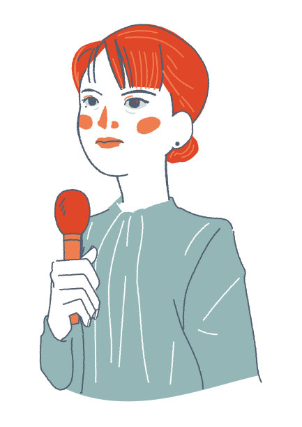 一个手里拿着麦克风的高贵女人图片下载