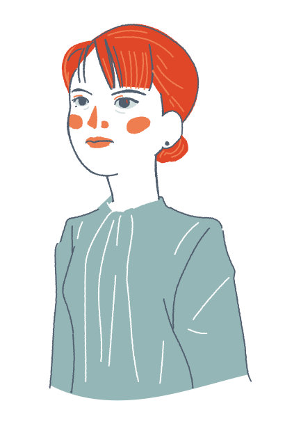 高贵的女人插图图片下载