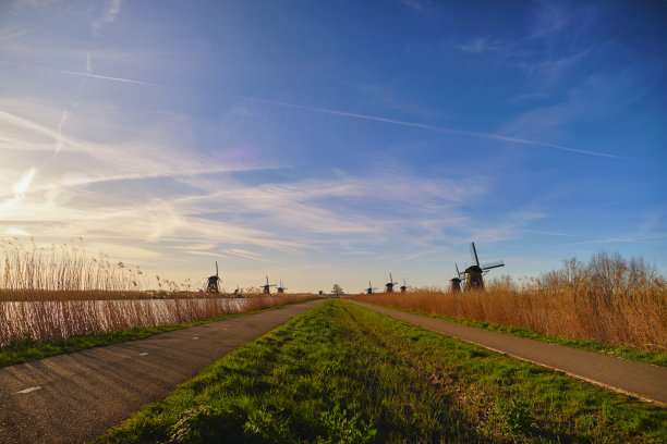 荷兰风车图片下载