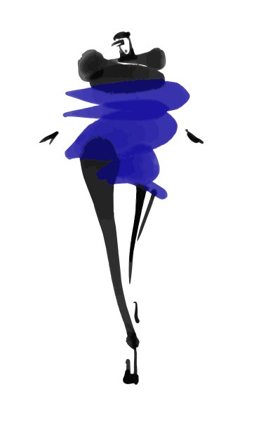 时装模特素描手绘，程式化剪影孤立。时装插图图片下载