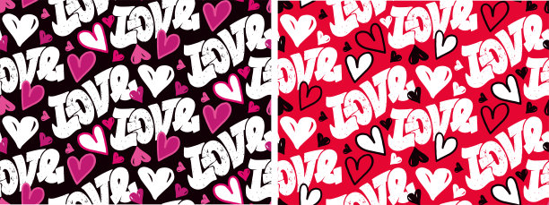 可爱的手绘涂鸦爱心图案背景。爱你。情人节-可爱的标签艺术。t恤设计图片下载