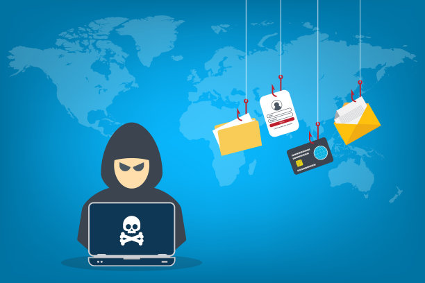 黑客用笔记本电脑窃取机密数据、个人信息和信用卡详情。黑客的概念。图片下载