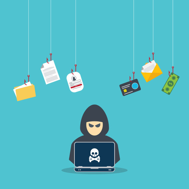 黑客用笔记本电脑窃取机密数据、个人信息和信用卡详情。黑客的概念。图片下载