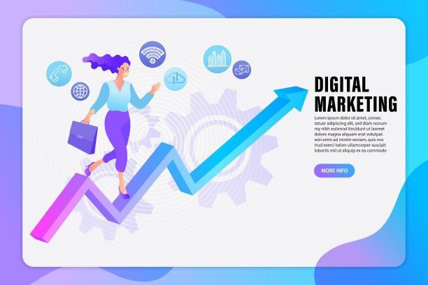 成功的女商人指着向上的图表。成功的图。业务增长。矢量平面设计插图。图片下载