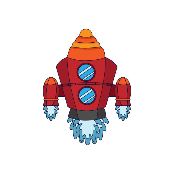 孤立的火箭图标图片下载