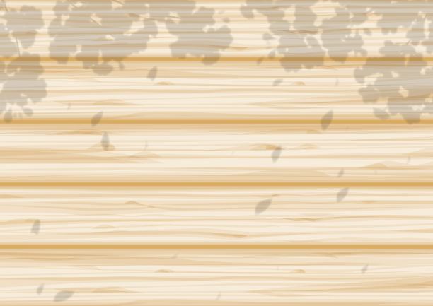 植物木纹和樱花影架图片下载