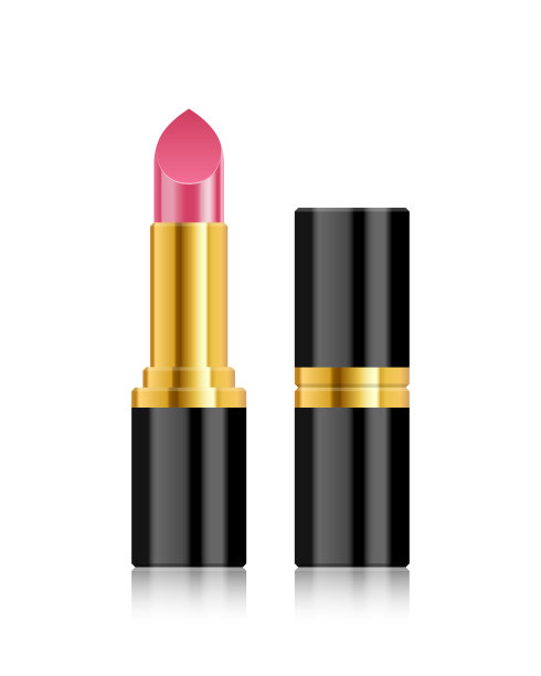 现实的口红矢量插图孤立的白色背景图片下载