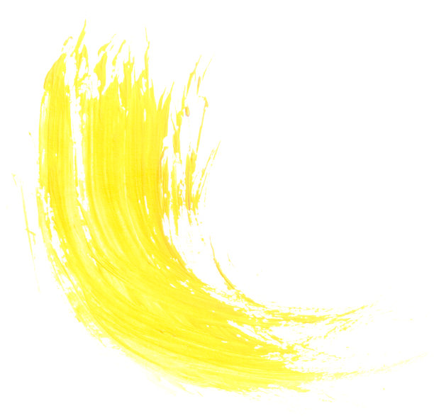 黄色画笔描边图片下载