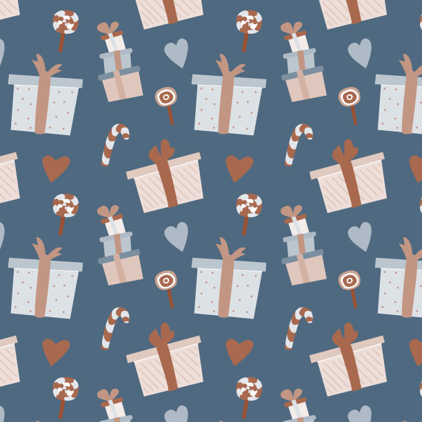 矢量插图的主题新年。 公牛图片与节日细节。图片下载