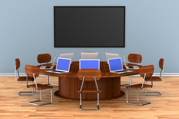 会议大厅内部。三维演示图片下载