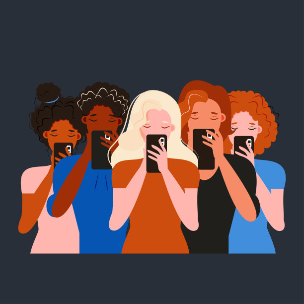 智能手机网络成瘾图片下载