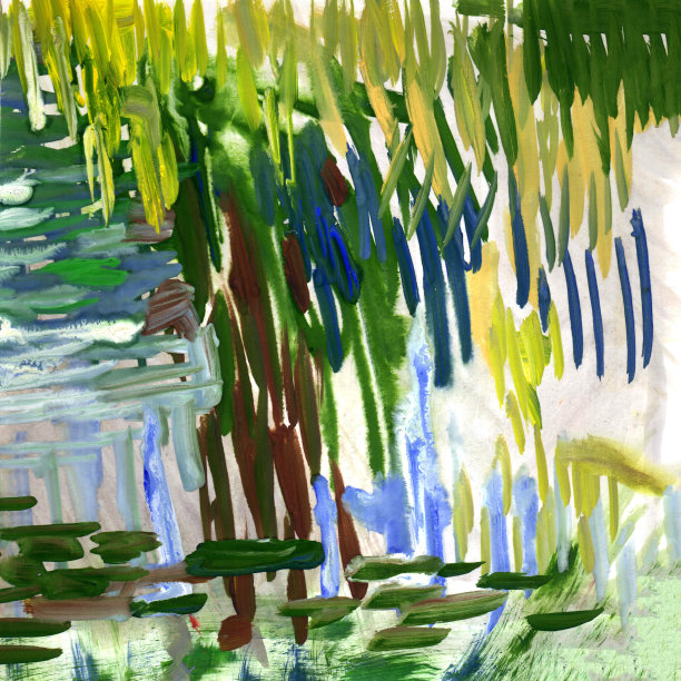 抽象水彩画背景。鲜艳的艺术油漆工艺横幅图片下载