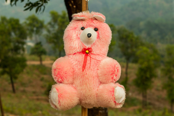 泰迪熊在街边的玩具店也是这种无害的玩具图片下载