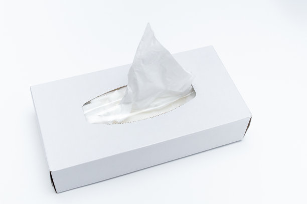 一次性纸巾，白色纸盒里图片下载