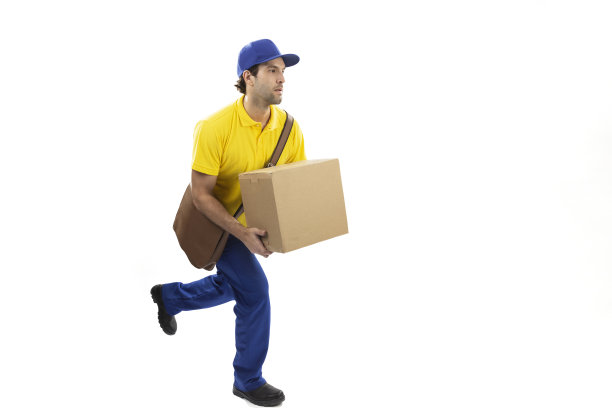 白色背景下的巴西邮差。图片下载