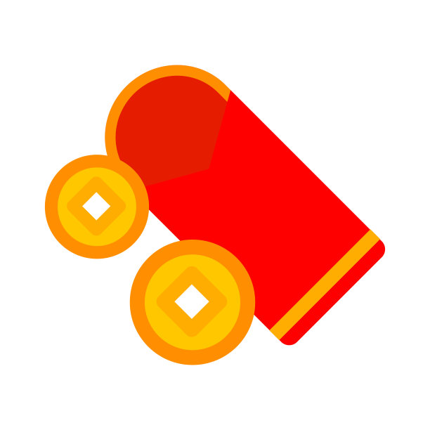 红包的平面矢量图标图片下载