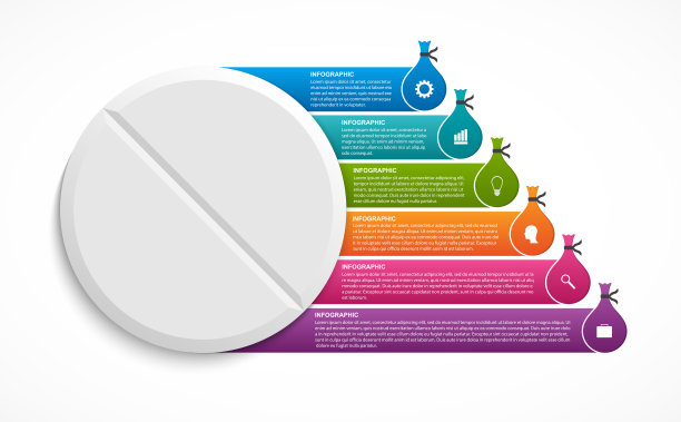 为医学信息图。用于广告、演示或信息横幅图片下载