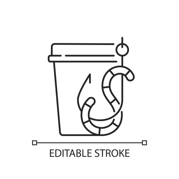 活诱饵线性图标图片下载