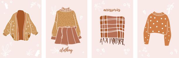 女性观，服装及配饰套装图片下载