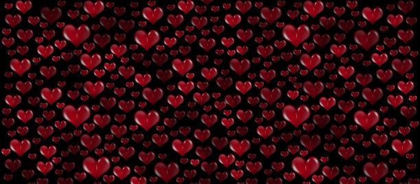 情人节多可爱的心形横幅图片下载