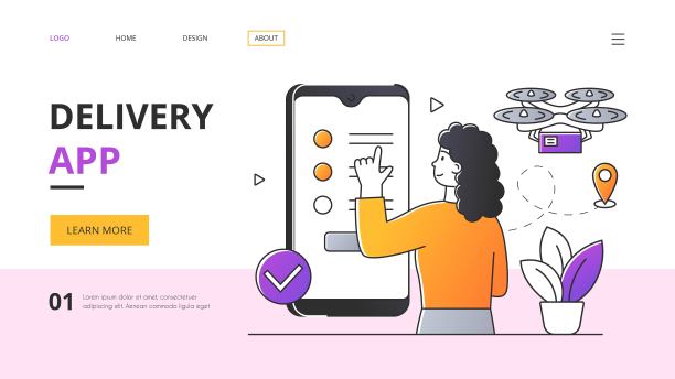 送货服务概念图片下载