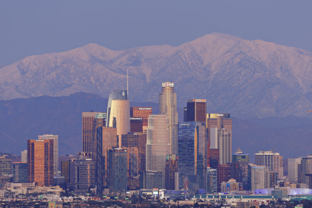 洛杉矶的天际线图片下载