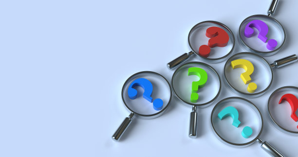 放大镜和问号图片下载