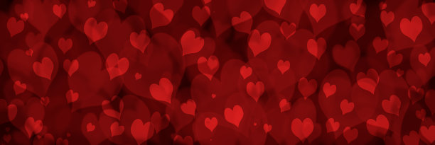 有情人节或婚礼背景的心。装饰，浪漫的爱情散景背景。三维演示图片下载