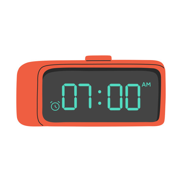 Led数码闹钟，电子红色装置计时器，提醒符号图片下载