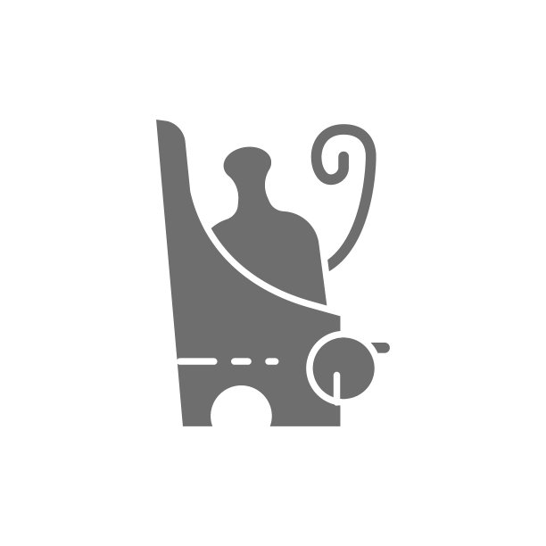 Pschent，古埃及双冠灰色的埃及图标。图片下载