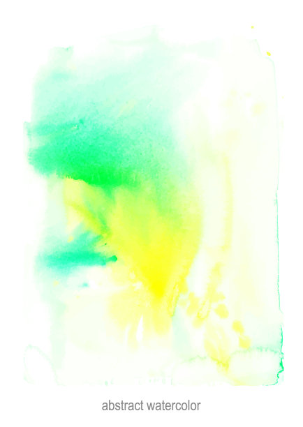手绘矢量水彩抽象背景在明亮的绿色图片下载
