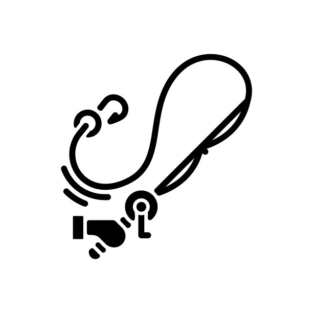 投掷杆黑色的字形图标图片下载