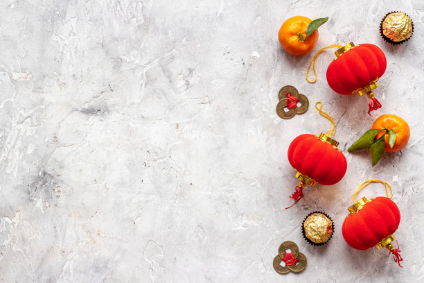 中国红灯笼是中国新年或婚礼用的传统东方灯图片下载