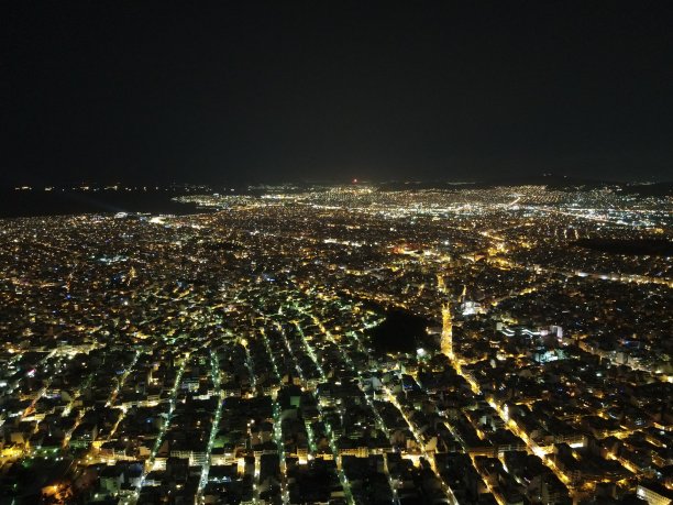 雅典在夜间图片下载
