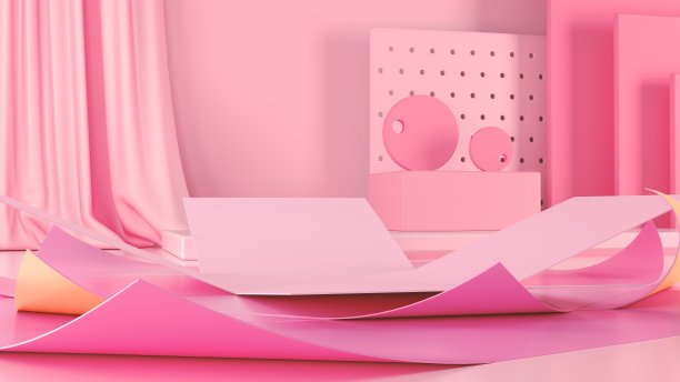 3 d粉红色背景图片下载