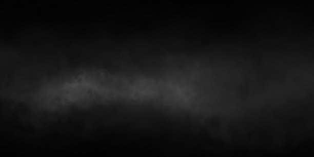 黑色透明背景上的自然烟雾或雾效果图片下载