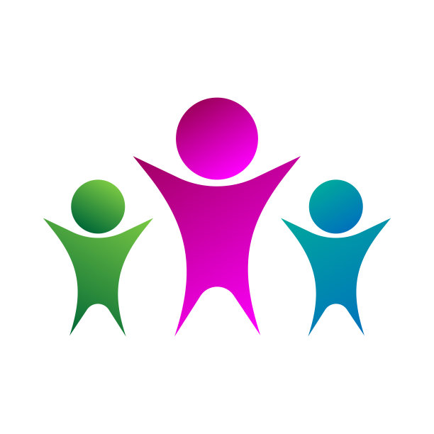 集团的人抽象标志公司，社区或家庭象征团结团队图标孤立的矢量插图在白色的背景图片下载