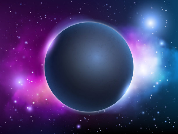 宇宙空间背景。地球幻想魔术夜晚照明行星矢量抽象象样矢量图片图片下载