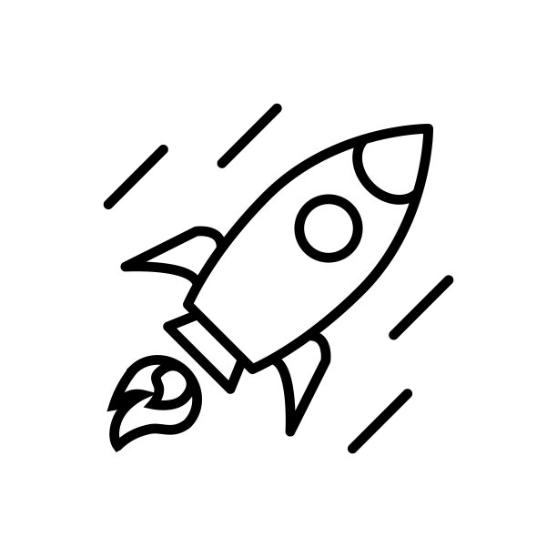 火箭图标设计矢量模板插图图片下载